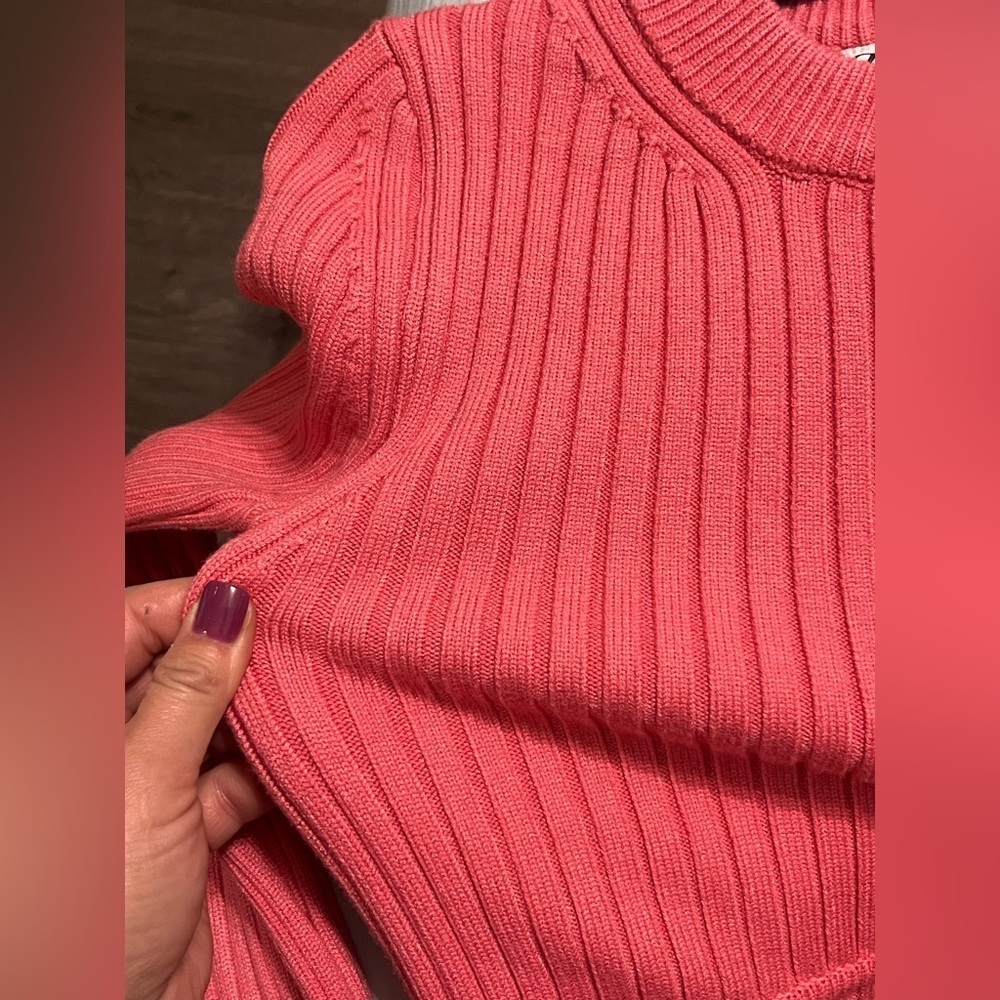 *NWT* Zara Ribbed High-Low Sweater - Picture 4 of 4
